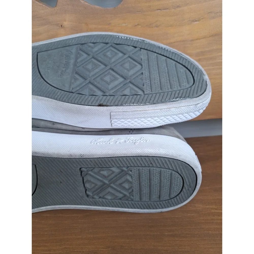 Converse Chuck Taylor All Star High-Top Olive Green Leather Sneakers M 12 W 14 - Picture 9 of 16